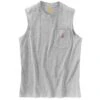 'Carhartt' Men's Relaxed Fit Heavyweight Sleeveless Pocket Tee - Heather Grey -Carhartt || Under Armour || The North Face Shop 100374 034 S19 1024x1024@2x