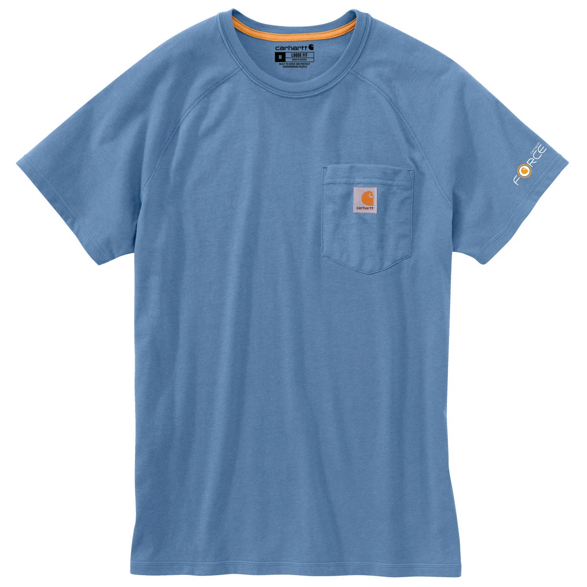 'Carhartt' Men's Midweight Force® Cotton Pocket T-Shirt - Coastal 3 'Carhartt' Men's Midweight Force® Cotton Pocket T-Shirt - Coastal