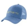 'Carhartt' Men's Canvas Mesh-Back Logo Graphic Cap - Blue Lagoon -Carhartt || Under Armour || The North Face Shop 101195 429 MS22 1024x1024@2x