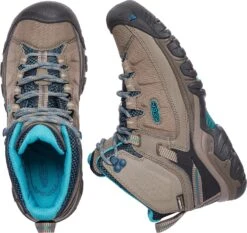 'Keen Outdoor' Women's Targhee EXP WP Mid Hiker - Brindle / Blue Coral -Carhartt || Under Armour || The North Face Shop 1017737 PLD large 1024x1024@2x