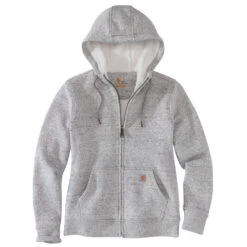 'Carhartt' Women's Clarksburg Sherpa-lined Full Zip Hoodie - Asphalt Heather -Carhartt || Under Armour || The North Face Shop 102787 E07 WF21 e 1024x1024@2x