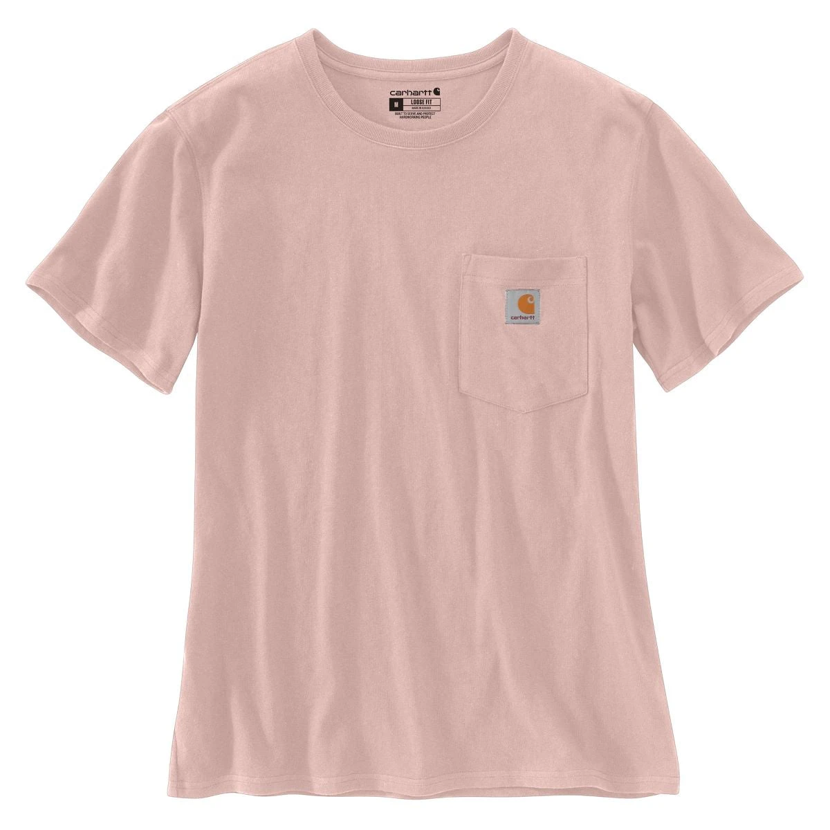 'Carhartt' Women's Lightweight Pocket T-Shirt - Ash Rose 4 'Carhartt' Women's Lightweight Pocket T-Shirt - Ash Rose - Image 2