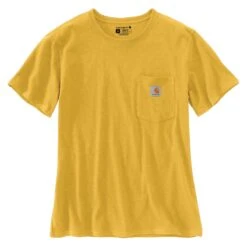 'Carhartt' Women's Lightweight Pocket T-Shirt - Dijon Heather