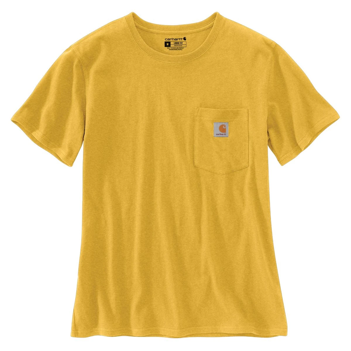 'Carhartt' Women's Lightweight Pocket T-Shirt - Dijon Heather 3 'Carhartt' Women's Lightweight Pocket T-Shirt - Dijon Heather