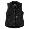 'Carhartt' Women's Rugged Flex Canvas Insulated Rib Collar Vest - Black -Carhartt || Under Armour || The North Face Shop 104423 N04 WF20 1024x1024@2x