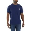 'Carhartt' Men's Force® Relaxed Fit Midweight Pocket T-Shirt - Scout Blue Heather -Carhartt || Under Armour || The North Face Shop 104616 H53 MS22 b 1024x1024@2x