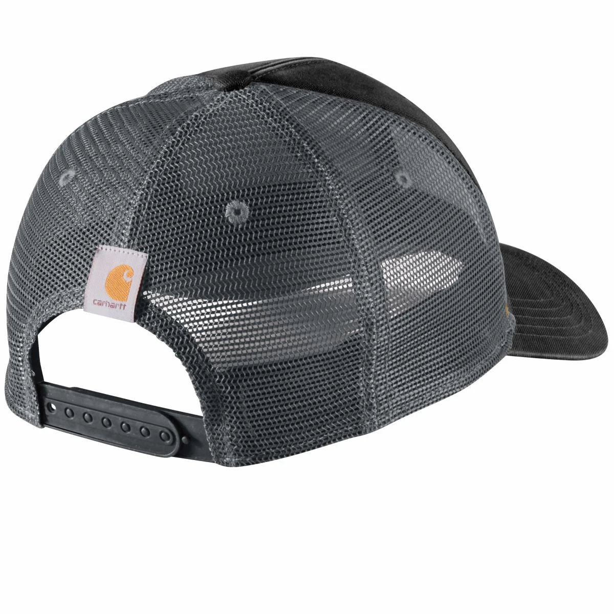 'Carhartt' Canvas Mesh Back Quality Graphic Cap - Black 4 'Carhartt' Canvas Mesh Back Quality Graphic Cap - Black - Image 2