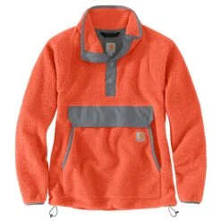 'Carhartt' Women's Fleece 1/4 Relaxed Fit Fleece Jacket - Earthen Clay