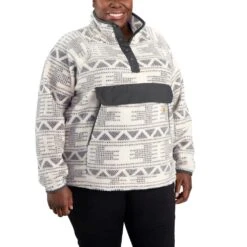 'Carhartt' Women's Fleece 1/4 Relaxed Fit Fleece Jacket - Malt Aztec -Carhartt || Under Armour || The North Face Shop 104922 W15 WF22P b 1024x1024@2x