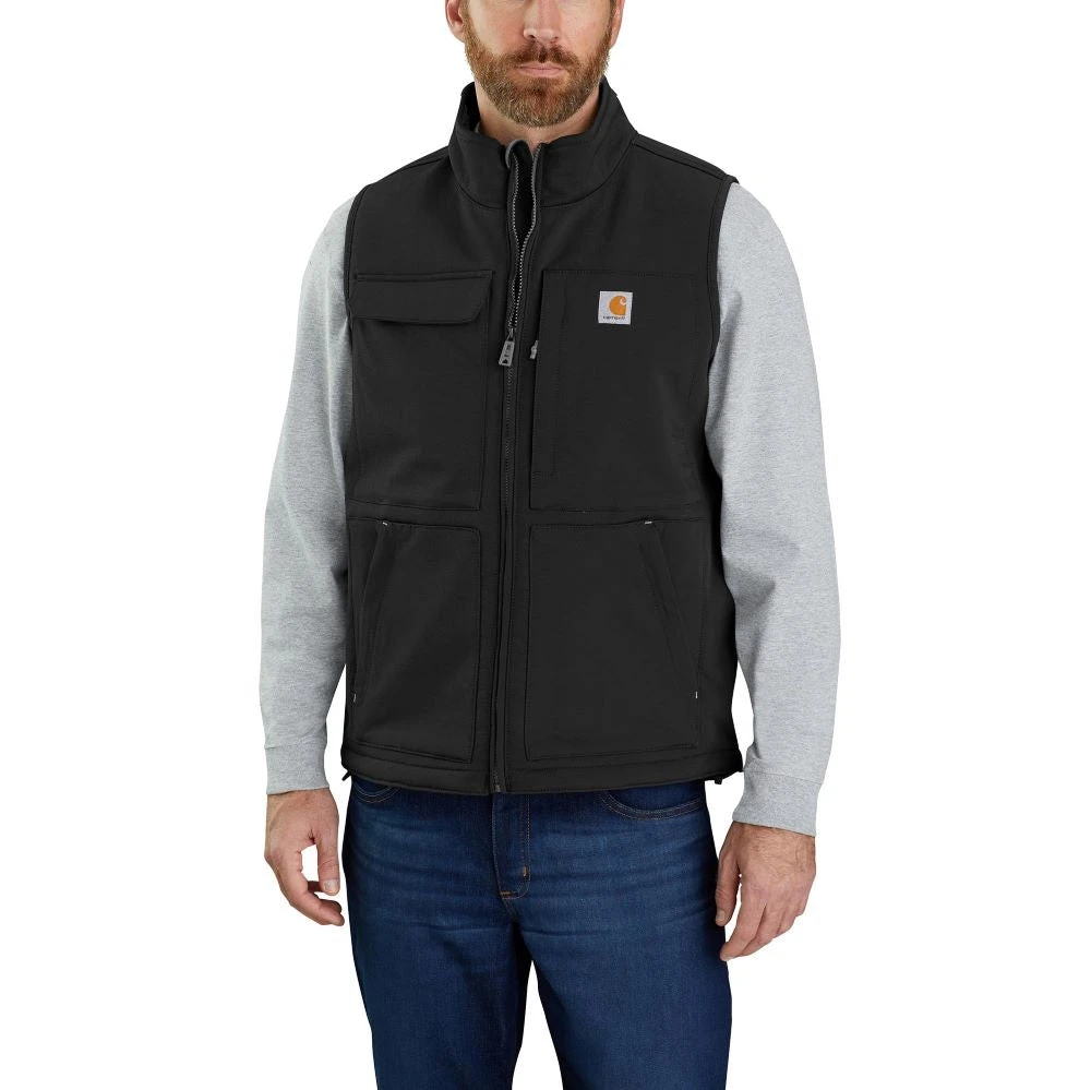 'Carhartt' Men's Super Dux™ Relaxed Fit Sherpa Lined Vest - Black 3 'Carhartt' Men's Super Dux™ Relaxed Fit Sherpa Lined Vest - Black