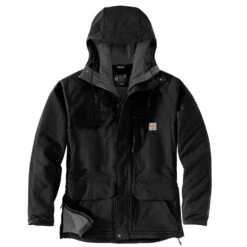 'Carhartt' Men's Super Dux™ Relaxed Fit Insulated Traditional Coat-Level 4 Extreme Warmth Rating - Black -Carhartt || Under Armour || The North Face Shop 105002 N04 MF21 e 1024x1024@2x