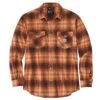 'Carhartt' Men's Rugged Flex Midweight Flannel Snap Front - Burnt Sienna -Carhartt || Under Armour || The North Face Shop 105436 227 MF22 e 1 1024x1024@2x