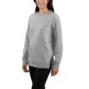 'Carhartt' Women's Force® Lightweight Sweatshirt - Asphalt Heather -Carhartt || Under Armour || The North Face Shop 105468 058 WS23 b 1024x1024@2x