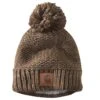 'Carhartt' Women's Rib Knit Sherpa-Lined Pom Pom Beanie - Coffee -Carhartt || Under Armour || The North Face Shop 105469 205 WF22 e 1024x1024@2x