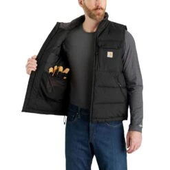 'Carhartt' Men's Montana Loose Fit Insulated Vest - Black -Carhartt || Under Armour || The North Face Shop 105475 N04 AVR MF22 b 1024x1024@2x