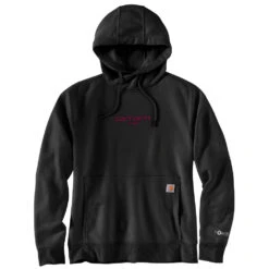 'Carhartt' Women's Force® Lightweight Graphic Hoodie - Black -Carhartt || Under Armour || The North Face Shop 105573 BLK WF22 e 1024x1024@2x