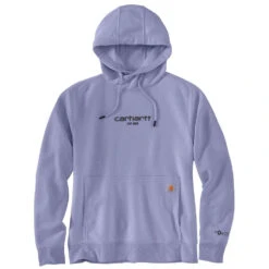 'Carhartt' Women's Force® Lightweight Graphic Hoodie - Soft Lavender Heather -Carhartt || Under Armour || The North Face Shop 105573 V45 WF22 e 1024x1024@2x
