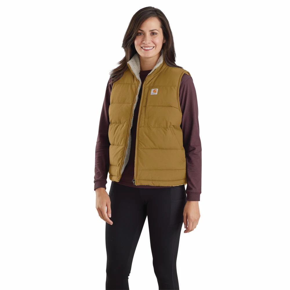 'Carhartt' Women's Montana Reversible Insulated Vest - Oak Brown 3 'Carhartt' Women's Montana Reversible Insulated Vest - Oak Brown
