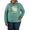 'Carhartt' Women's Rain Defender® Midweight Graphic Hoodie - Slate Green Heather -Carhartt || Under Armour || The North Face Shop 105636 L05 WF22P b 1 1024x1024@2x