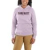 'Carhartt' Women's Relaxed Fit Midweight Graphic Hoodie - Amethyst Fog -Carhartt || Under Armour || The North Face Shop 105639 V37 WS22 b 1 1024x1024@2x