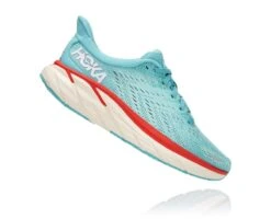 'Hoka' Women's Clifton 8 - Aquarelle / Eggshell Blue -Carhartt || Under Armour || The North Face Shop 1119394 AEBL 2 1024x1024@2x