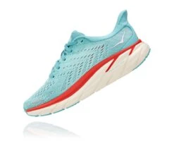 'Hoka' Women's Clifton 8 - Aquarelle / Eggshell Blue -Carhartt || Under Armour || The North Face Shop 1119394 AEBL 4 1024x1024@2x
