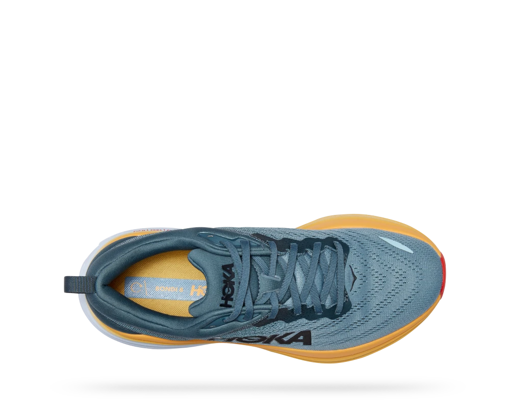 'HOKA' Men's Bondi 8 - Goblin Blue / Mountain Spring (X-Wide) 4 'HOKA' Men's Bondi 8 - Goblin Blue / Mountain Spring (X-Wide) - Image 2