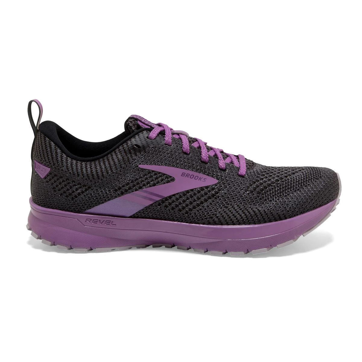 'Brooks' Women's Revel 5 - Black / Ebony / Pale Pansy 3 'Brooks' Women's Revel 5 - Black / Ebony / Pale Pansy