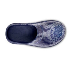 'OOFOS' Women's OOcloog Clog Limited Edition - Navy / Silver Snake -Carhartt || Under Armour || The North Face Shop 1203NVYSILSNK shot6 1024x1024@2x