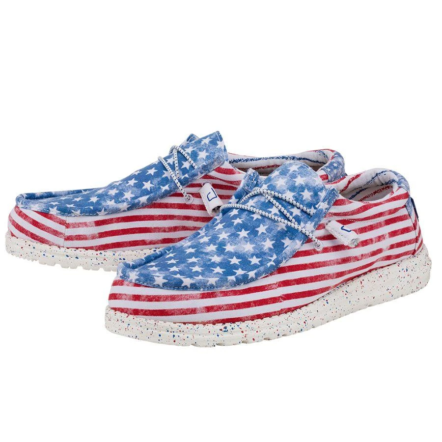 'Hey Dude' Men's Wally - Stars 'N Stripes 3 'Hey Dude' Men's Wally - Stars 'N Stripes