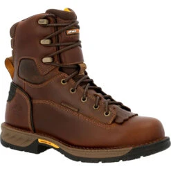 'Georgia Boot' Men's 8" Athens 360 EH WP Soft Toe - Brown -Carhartt || Under Armour || The North Face Shop 20201110073104 cf0c87fa 1024x1024@2x