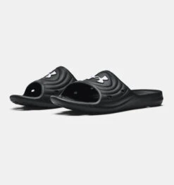 'Under Armour' Men's Locker IV Slide Sandal - Black / Black / White 10 'Under Armour' Men's Locker IV Slide Sandal - Black / Black / White -Carhartt || Under Armour || The North Face Shop 3023758 001 PAIR 1024x1024@2x