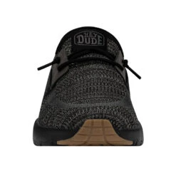 'Hey Dude' Men's Sirocco Sneaker - Black -Carhartt || Under Armour || The North Face Shop 40140 0WM SIROCCO BLACKNIGHT RIGHTFRONT 1024x1024@2x