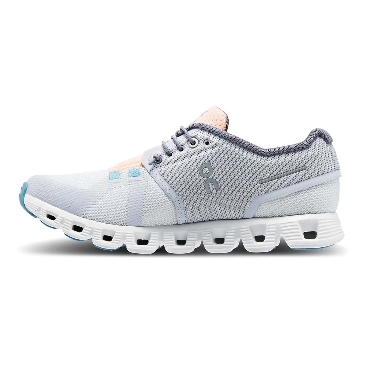 'On Running' Women's Cloud 5 Push - Glacier / Undyed White 7 'On Running' Women's Cloud 5 Push - Glacier / Undyed White - Image 5