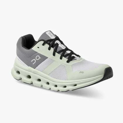 'On Running' Women's Cloudrunner - Frost / Aloe 7 'On Running' Women's Cloudrunner - Frost / Aloe - Image 5