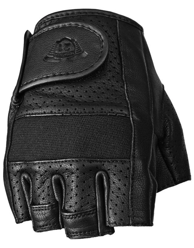 'Highway 21' Men's Half Jab Perforated Glove - Black 3 'Highway 21' Men's Half Jab Perforated Glove - Black