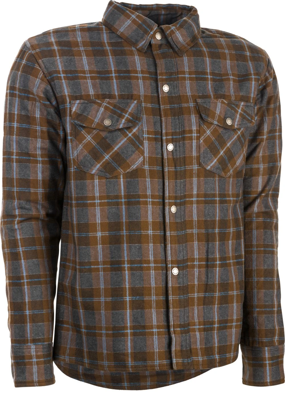 'Highway-21' Men's Concealed Carry Marksman Flannel Button Down - Brown / Tan 3 'Highway-21' Men's Concealed Carry Marksman Flannel Button Down - Brown / Tan