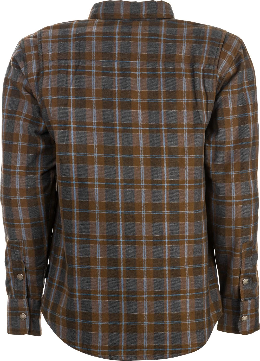 'Highway-21' Men's Concealed Carry Marksman Flannel Button Down - Brown / Tan 4 'Highway-21' Men's Concealed Carry Marksman Flannel Button Down - Brown / Tan - Image 2