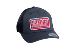 'Red Dirt Hat Company' Men's Tag Patch Cap - Charcoal / Black
