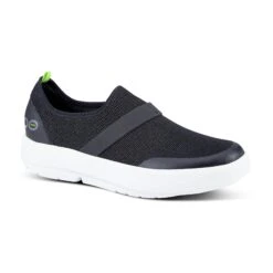 'OOFOS' Women's OOmg Fibre Low Slip On - White / Black -Carhartt || Under Armour || The North Face Shop 5070WHTBLK 1 1024x1024@2x