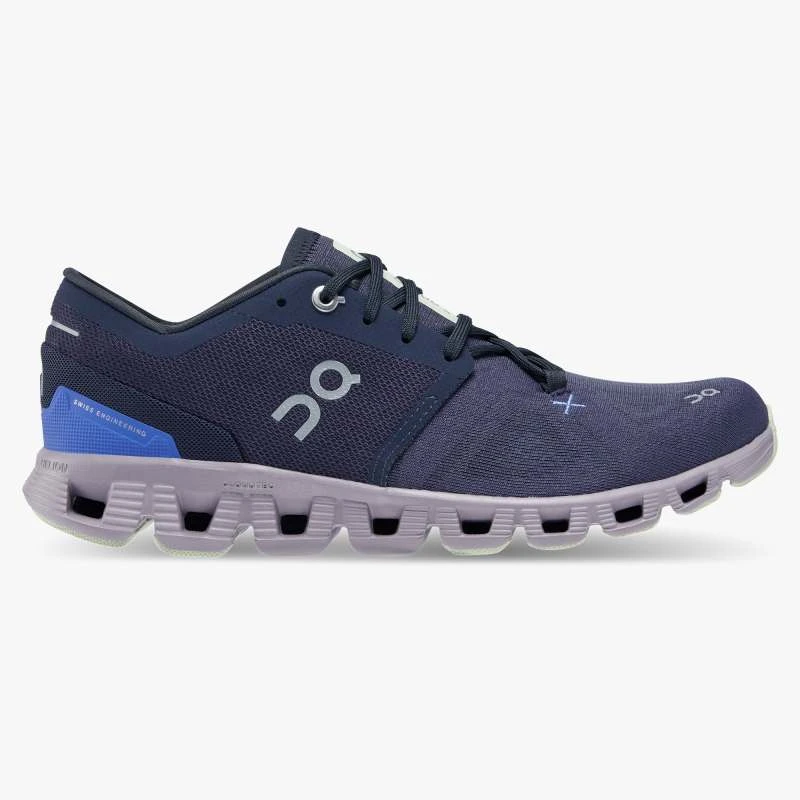 'On Running' Women's Cloud X 3 - Midnight / Heron 3 'On Running' Women's Cloud X 3 - Midnight / Heron