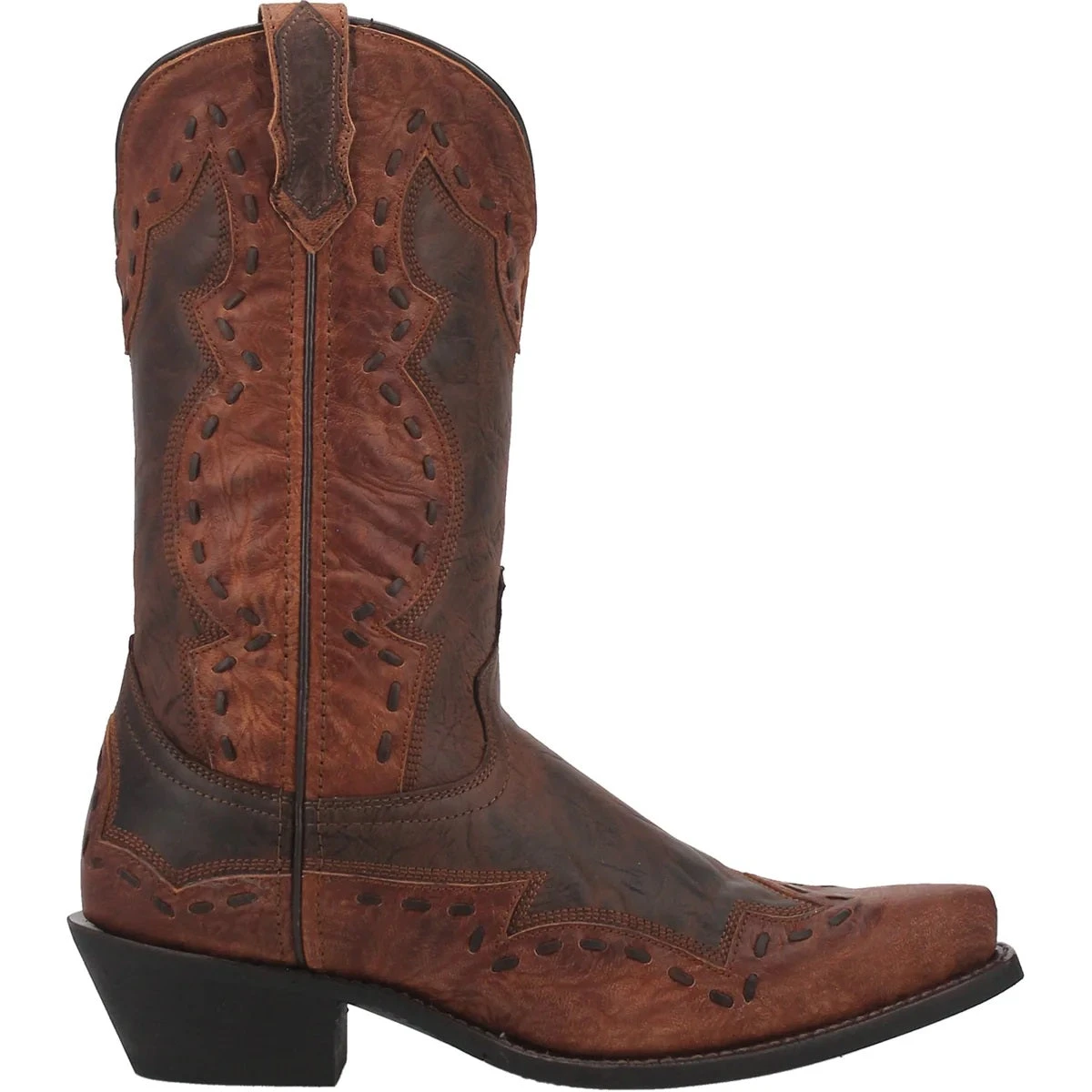 'Laredo' Men's 12" Ronnie Western Fashion Snip Toe - Rust 3 'Laredo' Men's 12" Ronnie Western Fashion Snip Toe - Rust