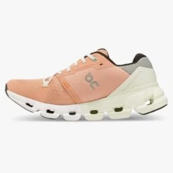 'On Running' Women's Cloudflyer 4 - Peach / Aloe -Carhartt || Under Armour || The North Face Shop 71.98669 cloudflyer 4 fw22 peach aloe w g4 1024x1024@2x