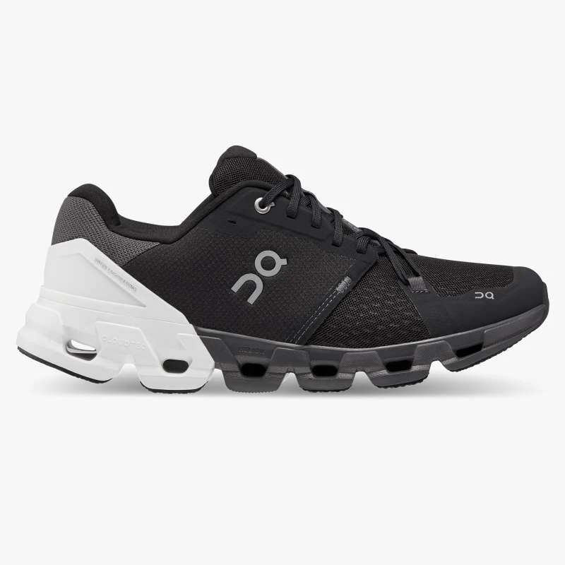 'On Running' Men's Cloudflyer 4 - Black / White (Wide) 3 'On Running' Men's Cloudflyer 4 - Black / White (Wide)