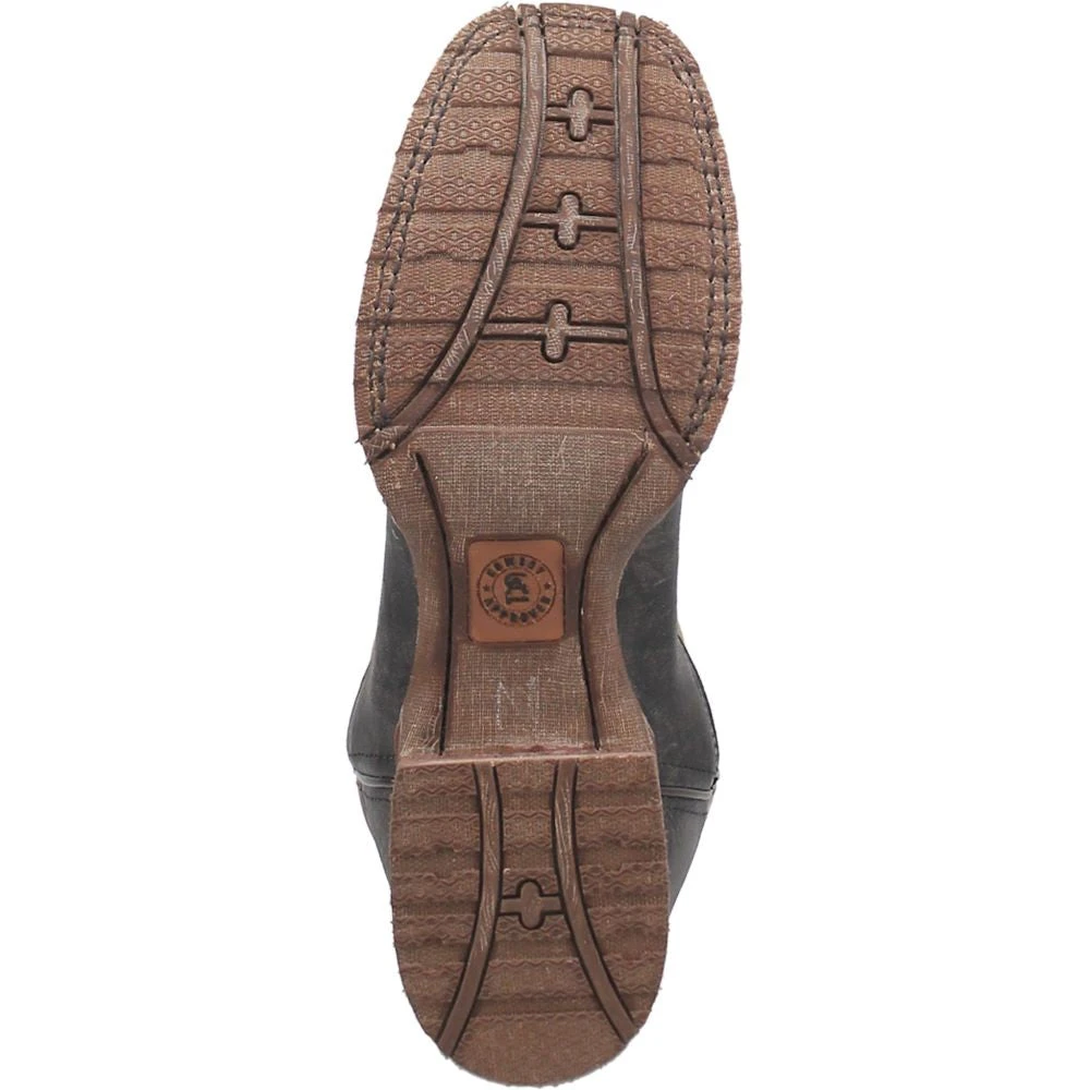 'Laredo' Men's Isaac Western Square Toe - Black / Distressed Maroon 5 'Laredo' Men's Isaac Western Square Toe - Black / Distressed Maroon - Image 3