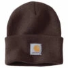 'Carhartt' Acrylic Knit Watch Hat - Dark Brown -Carhartt || Under Armour || The North Face Shop A18 DKB S19 1024x1024@2x
