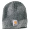 'Carhartt' Men's Acrylic Knit Beanie - Heather Grey / Coal Heather