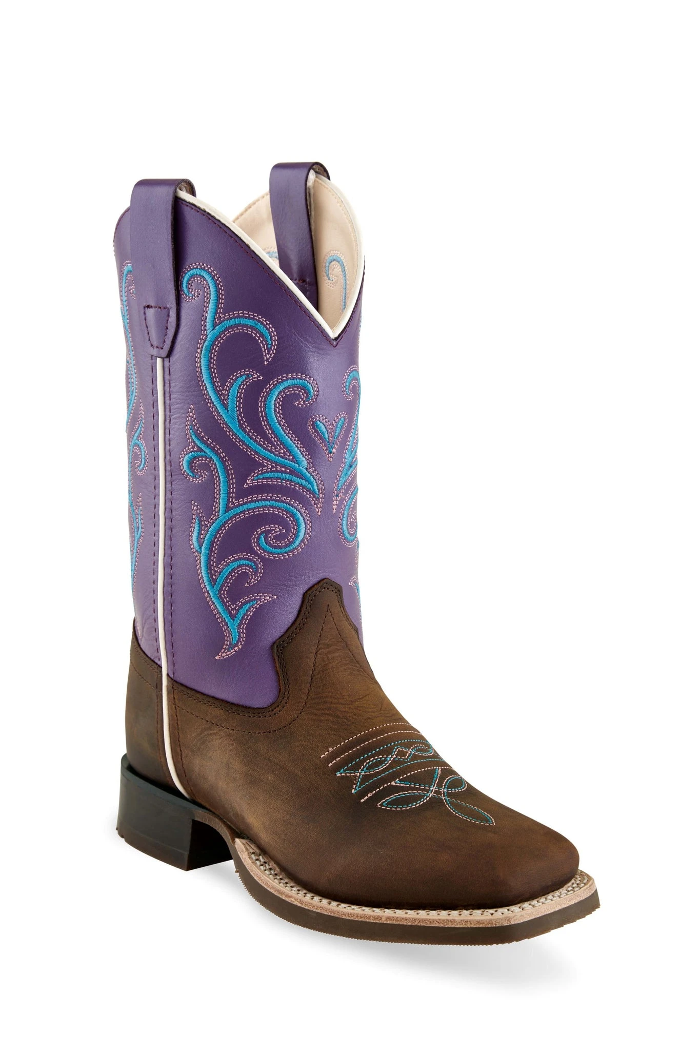 'Old West' Youth 10.5" Girls' Purple Western - Brown / Purple 3 'Old West' Youth 10.5" Girls' Purple Western - Brown / Purple