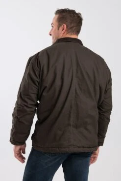 'Berne' Men's Washed Chore Coat - Olive Duck -Carhartt || Under Armour || The North Face Shop CH377OD Back1 1024x1024@2x