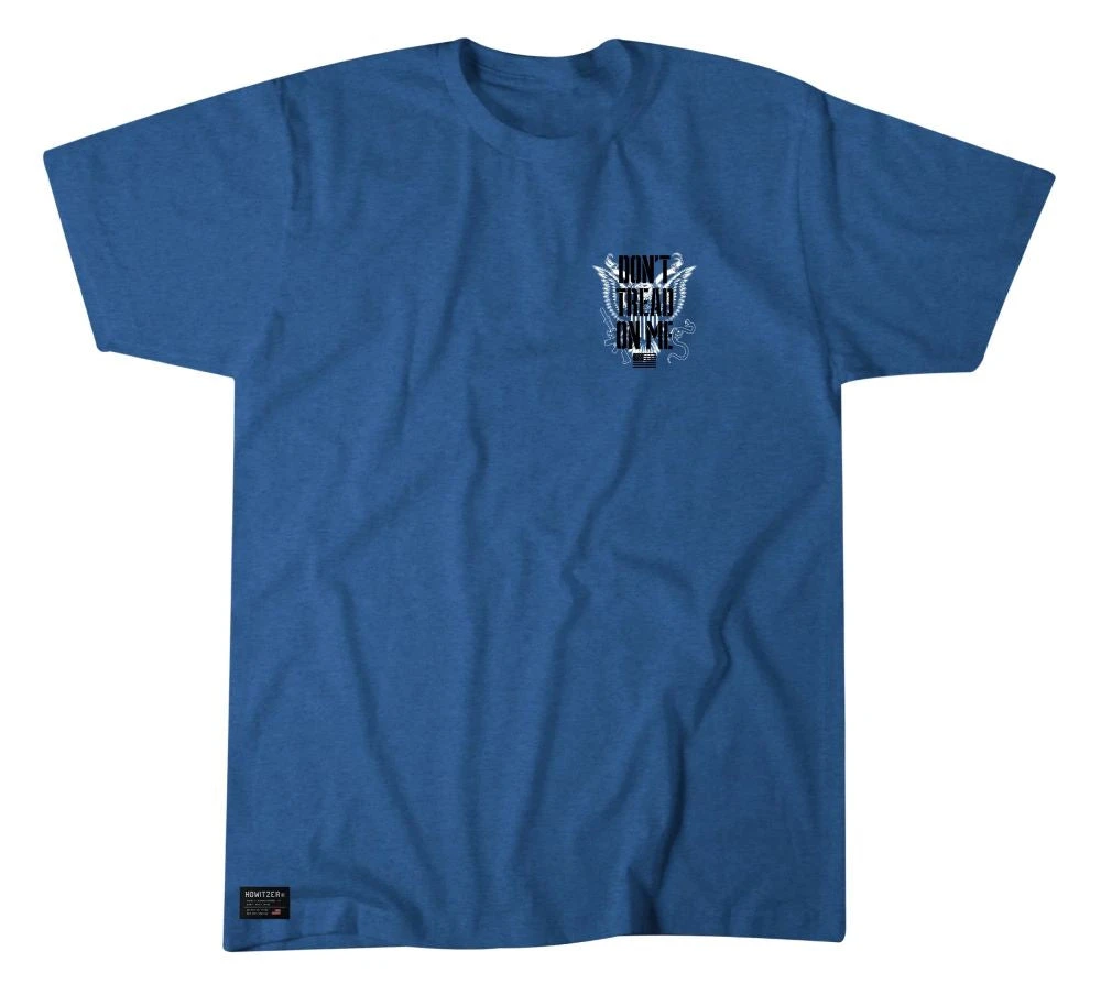 'Howitzer' Men's Tread Eagle Short Sleeve Tee - Blue Heather 3 'Howitzer' Men's Tread Eagle Short Sleeve Tee - Blue Heather